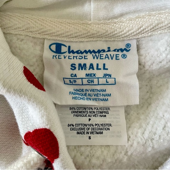 Champion + HVN for Urban Outfitters Cheery Hoodie Sweatshirt, S - Picture 9 of 16